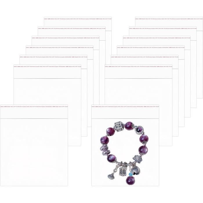 Lot De 100 Sacs Transparents Auto-Adhésifs Avec Avertissement De Suffocation - 228 X 305 Mm, Idéaux Pour Vêtements Et Protection