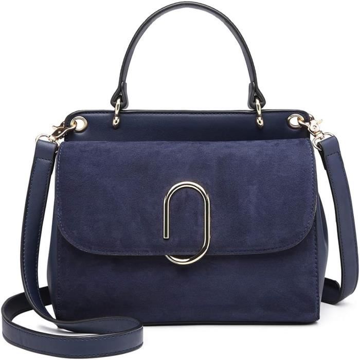 Sac Bandoulière Femme Noir Vintage - Simili Cuir à Rabat Zippé - Neuf Sans étiquettes