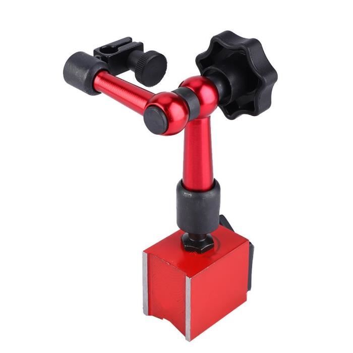 Nikou Comparateur à Levier Avec Base Magnétique – Indicateur De Test 0-0.8 Mm Précision 0.01 Mm – Mesure Surface Usinage