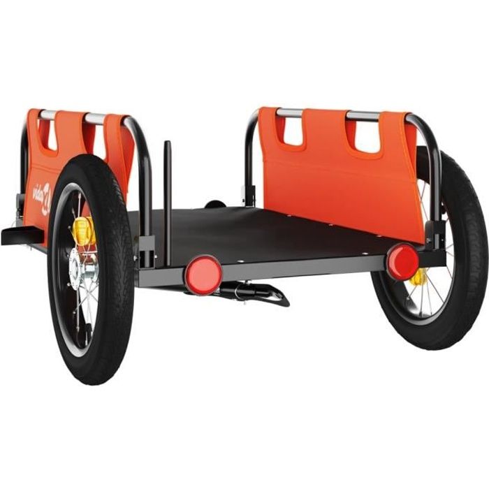 Remorque Vélo Cargo Tiggo 120L - Charge 40kg Max - Pliable - Roues 16" - Attache Universelle
