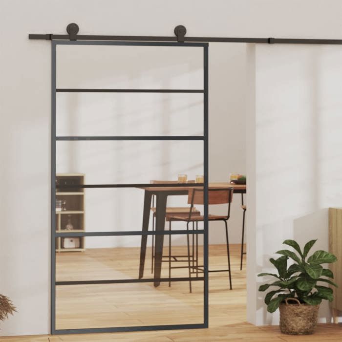 vidaXL Porte coulissante Verre ESG 102x205 cm
