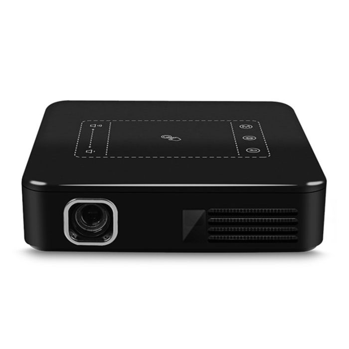 Pico projecteur Mini Vidéoprojecteur Android 7.1 LED DLP Home Cinéma