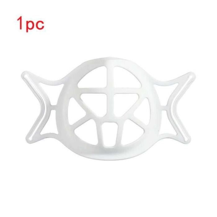 Lot De 12 Supports Masque Facial Silicone 3D - Cadre Respirant Anti Rouge à Lèvres