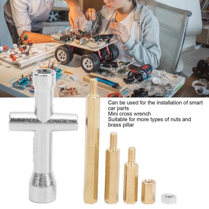 Kit De Coupleur-coupleur En Aluminium Avec Adaptateurs De Moyeu D'entraînement De Roue De 4 Mm