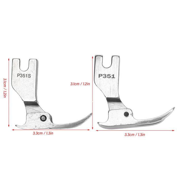 2 Pieds De Biche Pour Fermeture éclair à Clipser - Compatibles Singer, Brother & Autres Machines à Coudre - Alliage Zinc - Gain De Temps Garanti - 9