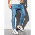 Pantalon long en jean - Ombre - Pour Homme - Bleu clair-1
