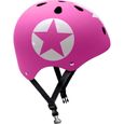 STAMP Casque Skate Pink Star avec Molette d'Ajustement - Taille 54-60 cm-1