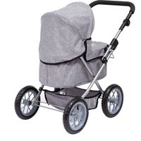 Bayer Design 13063 Poussette Poupée, Landau Poupée Trendy, réglable, rose marron