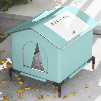 Niche Pour Chat Extérieure Isolée D'hiver - Abri Chaud Et Imperméable Avec Base Surélevée - Pour Chat, Chiot, Petit Chien - Tailles S/M