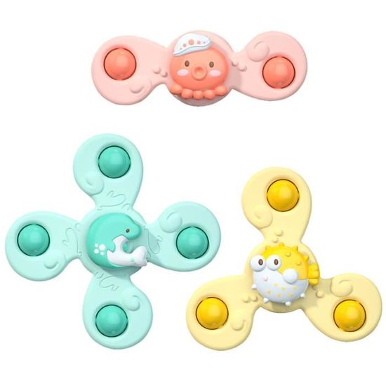 1 pc Aléatoire - Montessori bébé jouets de bain garçon enfants bain  ventouse Spinner jouet pour enfants hoche