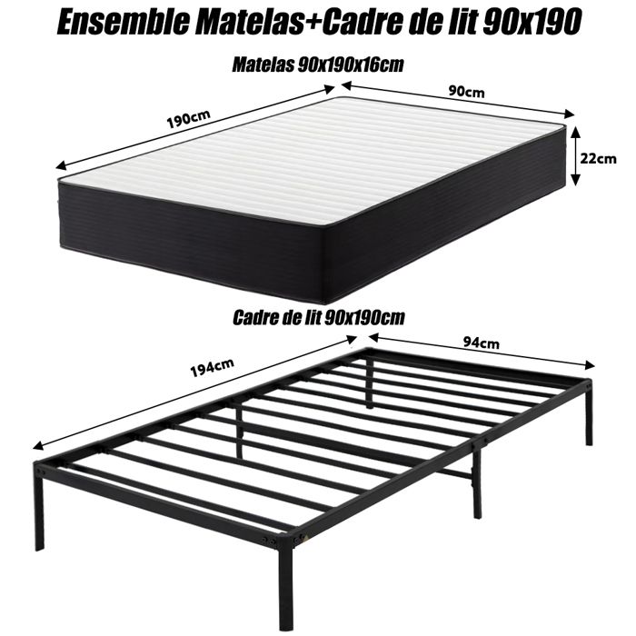 Sitemapcdatahttpwwwmixel Thicoipeinfoensemble Sommier Matelas 90x190