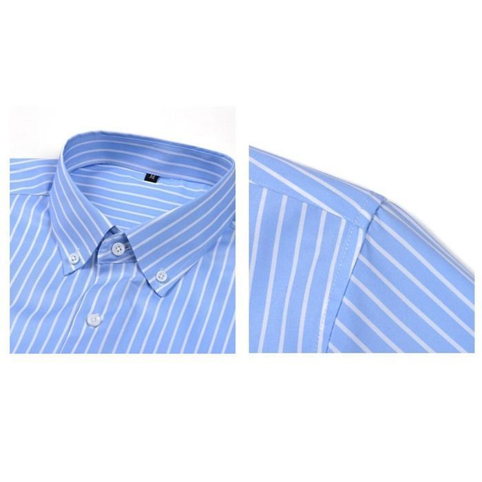 Chemise Gillz homme XL bleu manches longues boutonnée stretch