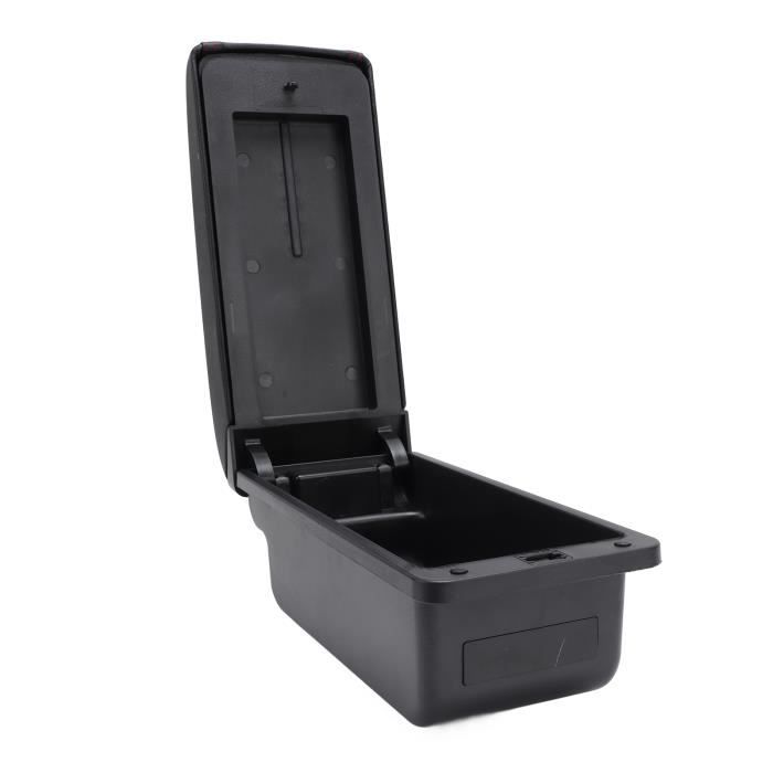 OYHCM Accoudoir Centrale pour Peugeot Partner Tepee, Rangement Intégré, Cuir Noir, Facile à Installer, Accessoire Intérieur Voiture (3USB Face Courbe, Noir avec Rouge OYHCM Accoudoir Centrale pour Peugeot Partner Tepee, Rangement Intégré, Cuir Noir, Facile à Installer, Accessoire Intérieur Voiture (3USB Face Courbe, Noir avec Rouge