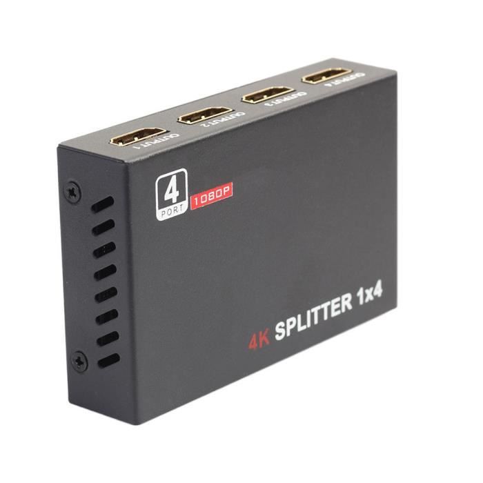 Répartiteur Splitter HDMI 1 entrée-4 sorties Ultra HD 4Kx2K (130-1404) à  250,00 MAD -  MAROC
