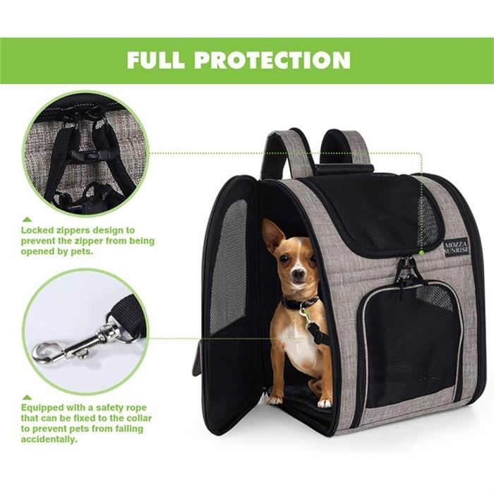Sac à dos animaux OKMEE Sac Transport Chat Lapin Chiot Solide Pliable A106  - Cdiscount