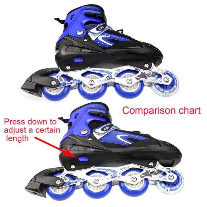 Meteor Rox - Rollers en ligne - Enfants - Réglable - S - taille 30-33, noir Meteor Rox - Rollers en ligne - Enfants - Réglable - S - taille 30-33, noir