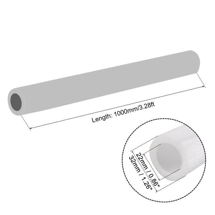 Set De 4 Tubes Mousse éponge Noir 60x80mm - Joint Pour Tuyau, Isolation, Neuf