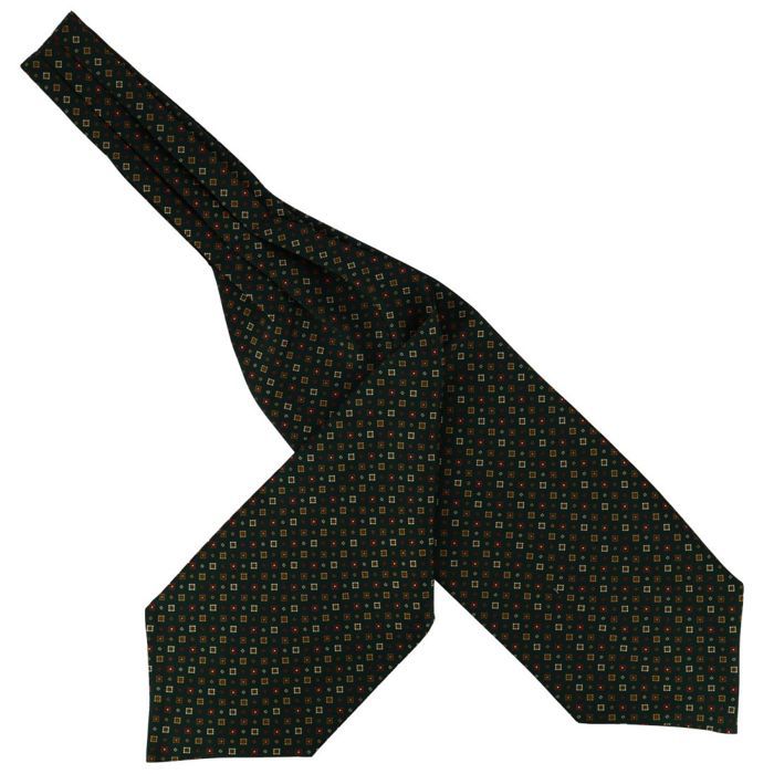 Foulard Ascot « Le Britannique » Vert - Taille Unique, Microfibre, Style Dandy