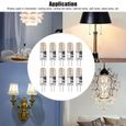 Sonew Ampoule à LED 10pcs Ampoules LED G4 Source de Lumière à Deux Broches 24LED 1,2W pour Maison Plafonnier Applique 12V-2