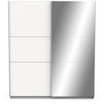 Armoire GHOST - Décor blanc mat - 2 Portes coulissantes + miroir - L.178,1 x P.59,9 x H.203 cm - DEMEYERE-2