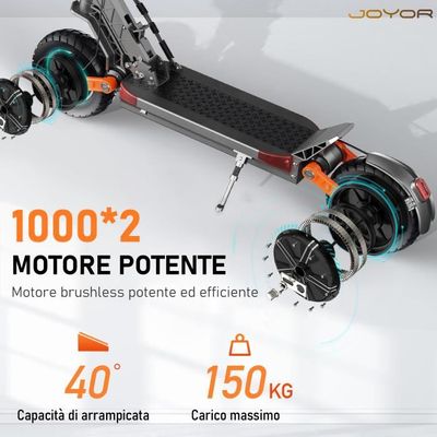 JOYOR – trottinette électrique S10S, 2000W, double moteur, pneus de 10  pouces, pour adulte, Stock américain yQ7NeKNr0