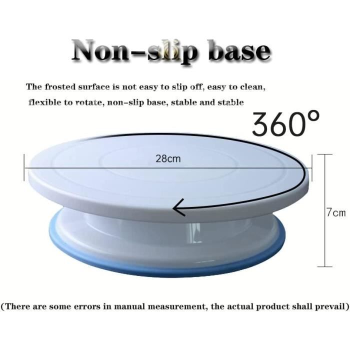 3 '' - 6 '' disque rotatif acrylique 360 pour plateau tournant
