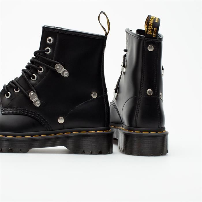Chaussures Femme Dr Martens 1460 Bex Stud Noir Lacets Style