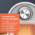Pro Breeze Mini Radiateur Soufflant Compact pour Les Bureaux et Les Tables - Chauffage d’appoint Céramique PTC, Blanc-3