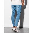Pantalon long en jean - Ombre - Pour Homme - Bleu clair-3