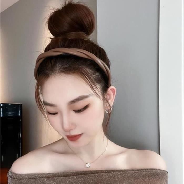 Bandeau serre-tête rose magenta avec fleurs - Apapacho Art