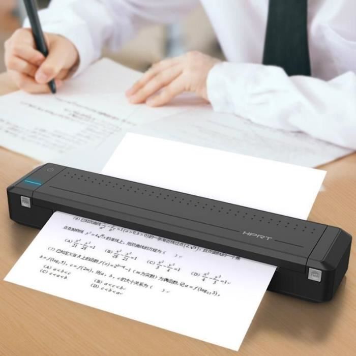 Imprimante thermique Bluetooth sans fil portable A4 PRT MT800, adaptée aux  bureaux mobiles, prend en charge le papier d'impression A4 de largeur 216