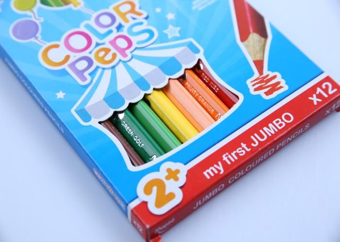 12 Crayons De Couleur Primo - Mine épaisse 5,5 Mm, Estompables, Pour Enfants Et Artistes - 9