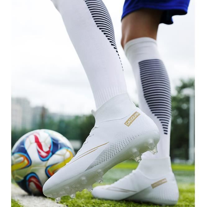 Chaussures de Football Crampons Antidérapant Professionnel Athlétisme  Chaussures de Sport pour Adolescents Garçon noir noir - Cdiscount Sport