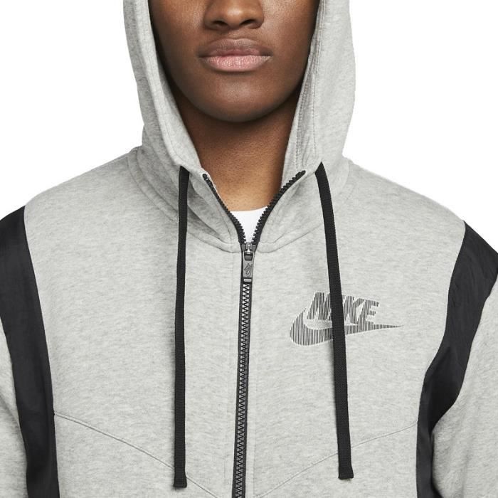 Nike Sweat à Capuche NSW Tech Fleece - Gris/Noir