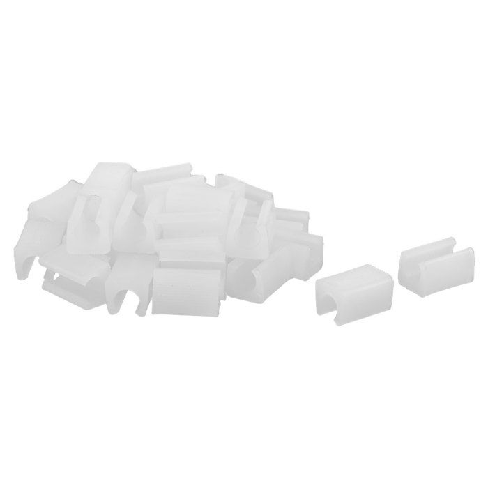 SOURCING MAP 30Pcs Patin Pied Chaise Rond Embout Tube Pied Table Fauteuil  Tampon Meuble en Plastique Rectangle Antidérapant Blanc - Cdiscount  Bricolage