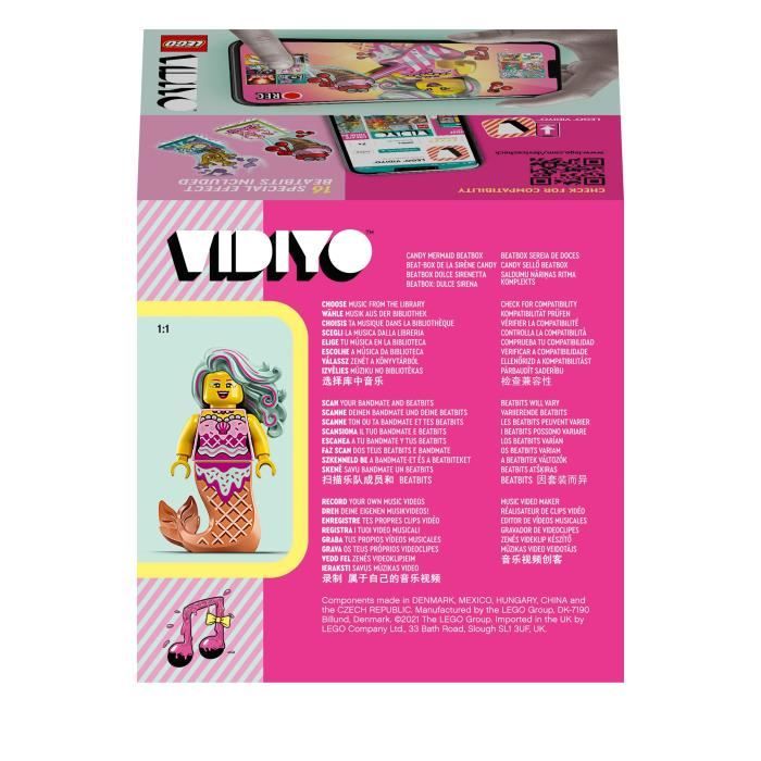 LEGO® 43102 VIDIYO™ Candy Mermaid BeatBox Créateur de Clip Vidéo ...