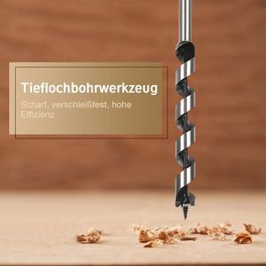 Coffret 6 Mèches à Bois 200 Mm – Diamètres 10 à 20 Mm, Menuiserie, Marque Stock