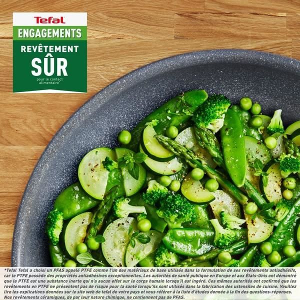 TEFAL INGENIO Natural Force Padella Antiaderente 28 Cm – Impilabile, Ad Induzione, Fabbricata In Francia