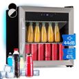 Mini frigo à boissons Klarstein Coachella 50 - 47 litres - Fonction WiFi Rétroéclairage - Argent-0