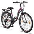 Licorne Bike Stella Premium City Bike 24,26 et 28 pouces – Vélo hollandais, Garçon [26, Anthracite]-0