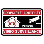 EUSKAL HERRIA EH Autocollant propriété sous vidéo surveillance alarme logo n°8 sticker Taille : 5x5 cm