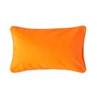 HOMESCAPES Housse de coussin Uni Orange, 30 x 50 cm