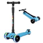 OLOKDYIZ Trottinette Enfant 3 à 12 ans Wheels 3 Roues LED Clignotant Pattinette Hauteur Réglable,Maximum 100 kg