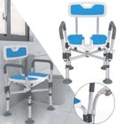 XMTECH Tabouret de bain Hauteur - Tabouret Bain de douche ergonomique adjustable chaise de douche chaise de douche Alu