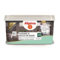 Peinture Alpina Cuisines et Salles de bains 2,5L - Couleur:Menthe glaciale Aspect:Satin
