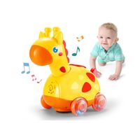 Jouet Musical Enfant 1 an,Rampants avec Musique et lumières,Jouet pour Bébé Girafe 6-12 Mois,Jouet éducatif d’éveil  Garçon Fille