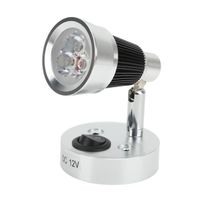 Lampe de lecture à LED pivotante à 90 ° réglable pour camping-car, camping-car, bateau (lumière blanche chaude) 12V （RV109A）