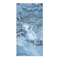 Tapis Vinyle Panorama Marbre Bleu 160x230 cm - Tapis pour Cuisine, Bureau et Salon en PVC