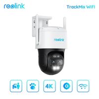 Reolink 4K PTZ Camera Surveillance WiFi Exterieure Double Objectif, Zoom 6X, Suivi Automatique,Vision Nocturne Couleur Trackmix WiFi