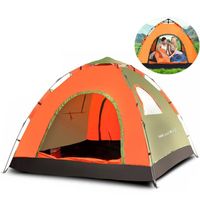 TD® Tente Extérieure hydraulique automatique de Camping Multifonctionnelle/ Fibre de Carbone et Polyester/ 3 à 4 personnes